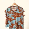 marron celeste Camisa Gataflora Talle M